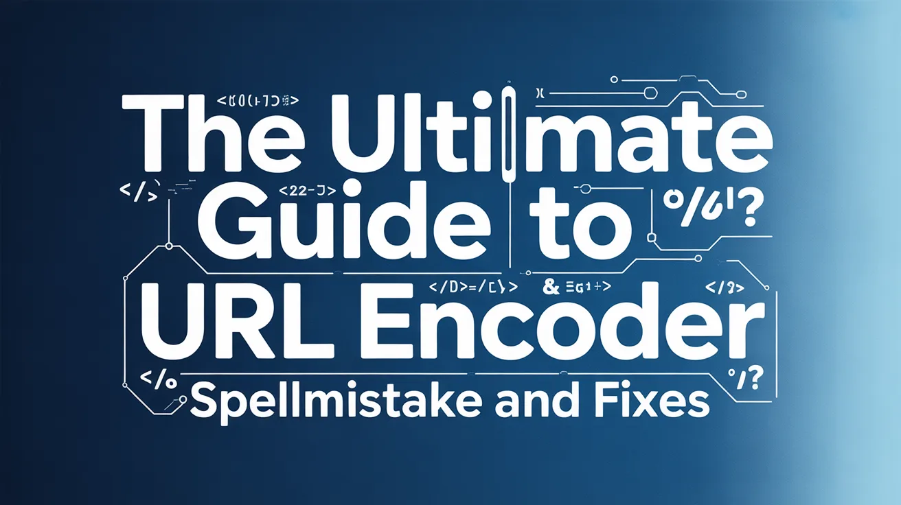 The Ultimate Guide to URL Encoder Spellmistake and Fixes