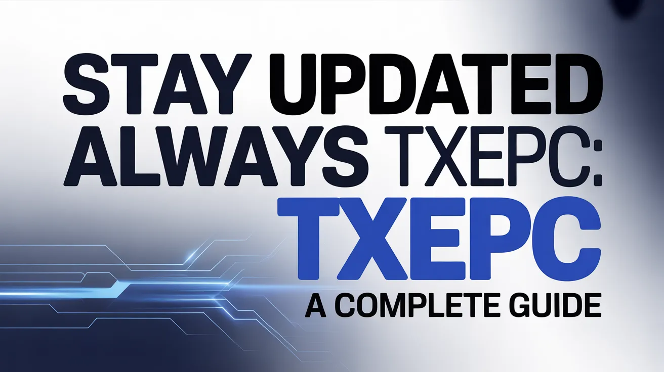 stay updated always TXEPC